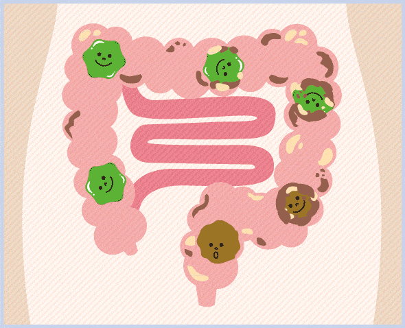 デルスカットでスッキリ排出するイメージ